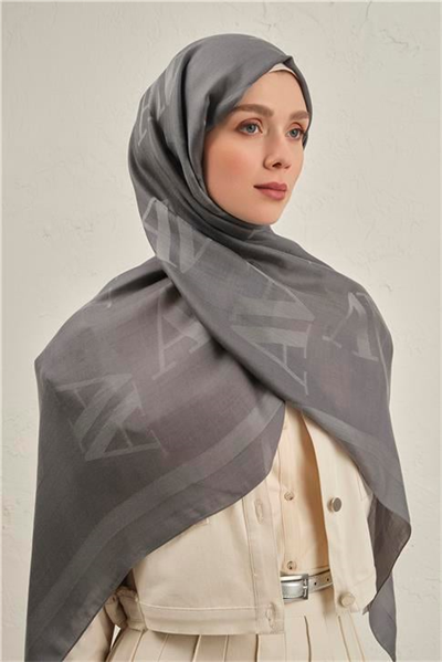 Armine Woolair Harf Monogram Şal 2 20
