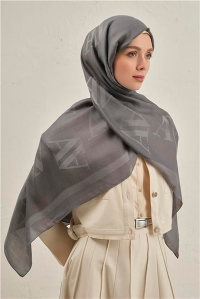 Armine Woolair Harf Monogram Şal 2 20