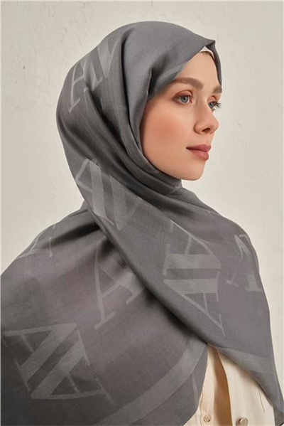 Armine Woolair Harf Monogram Şal 2 20