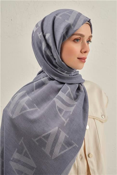 Armine Woolair Harf Monogram Şal 2 26