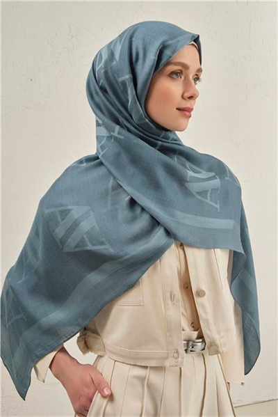 Armine Woolair Harf Monogram Şal 2 27