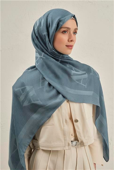 Armine Woolair Harf Monogram Şal 2 27
