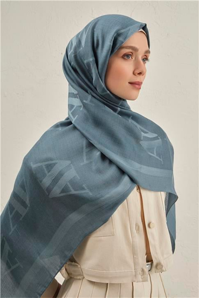 Armine Woolair Harf Monogram Şal 2 27