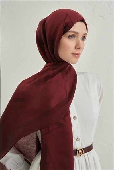 Armine Woolair Harf Monogram Şal 2 32