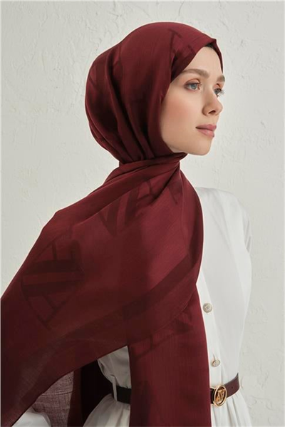 Armine Woolair Harf Monogram Şal 2 32