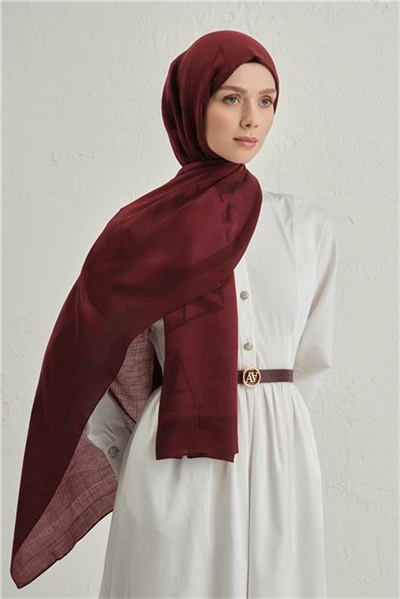 Armine Woolair Harf Monogram Şal 2 32