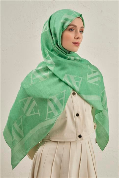 Armine Woolair Harf Monogram Şal 2 48