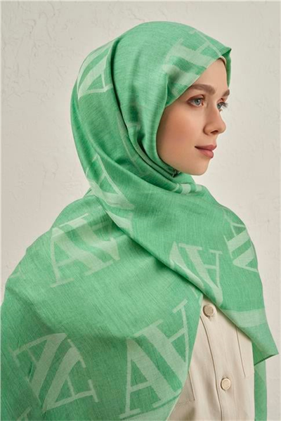 Armine Woolair Harf Monogram Şal 2 48
