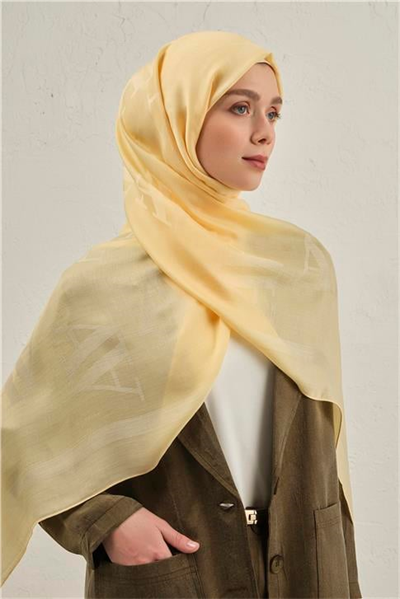 Armine Woolair Harf Monogram Şal 2 70