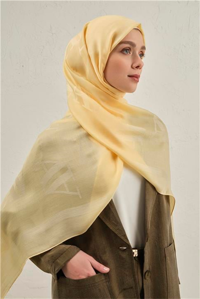 Armine Woolair Harf Monogram Şal 2 70