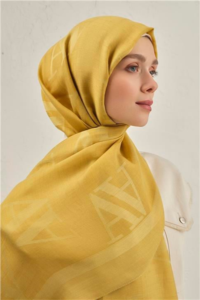 Armine Woolair Harf Monogram Şal 2 71
