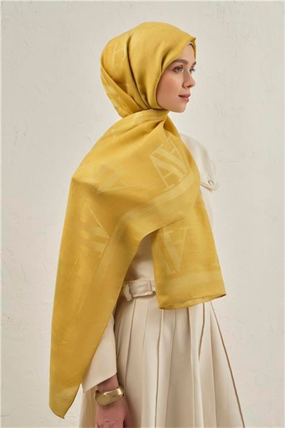 Armine Woolair Harf Monogram Şal 2 71