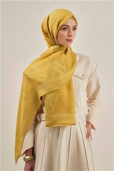 Armine Woolair Harf Monogram Şal 2 71