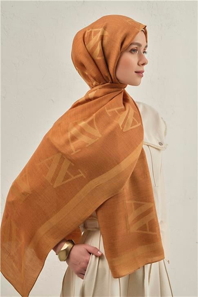 Armine Woolair Harf Monogram Şal 2 72