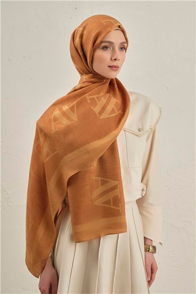 Armine Woolair Harf Monogram Şal 2 72