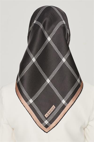 Armine Nostalji %100 İPEK Twill Eşarp 8564D-01