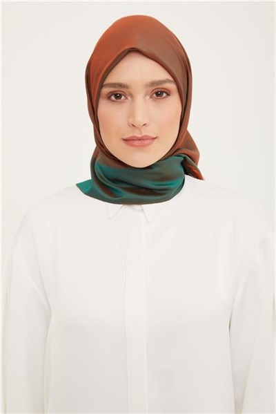 Armine Zülal İpek Eşarp 00Oa1240 Taba Yeşil K12410