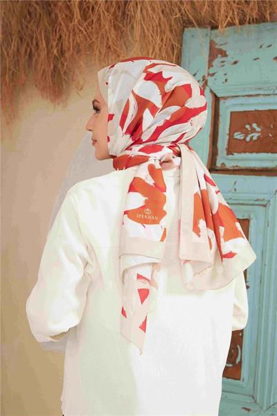 Comfort Arya Şal Krem Kırmızı 3028-09
