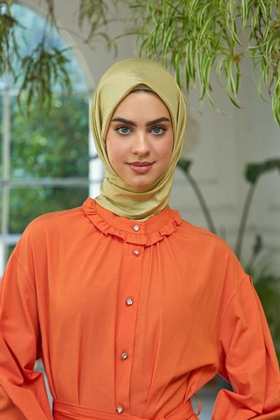 Düz Desen Vual Eşarp Keten Vual İpek Eşarp - 10100-02