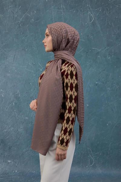 Fall Winter İpeksi Jakar Şal Coffee 9019-30