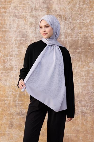 Fall Winter İpeksi Jakar Şal Gümüş 9020-09