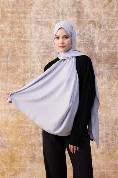 Fall Winter İpeksi Jakar Şal Gümüş 9020-09