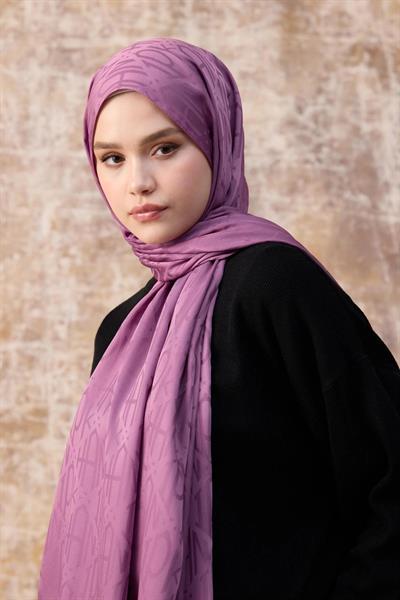 Fall Winter İpeksi Jakar Şal Leylak 9020-19