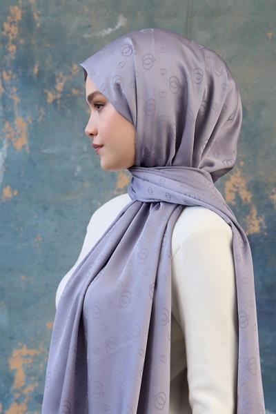 Fall Winter İpeksi Jakar Şal Lila 9018-01