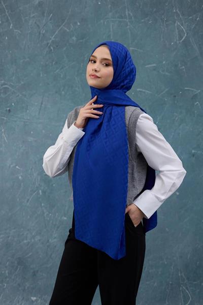 Fall Winter İpeksi Jakar Şal Saks 9019-13