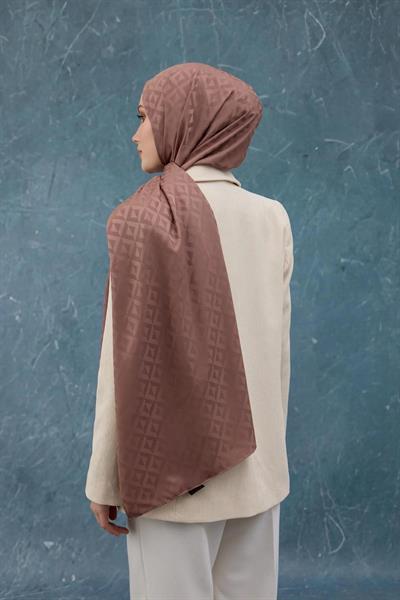 Fall Winter İpeksi Jakar Şal Sütlü Kahve 9019-23