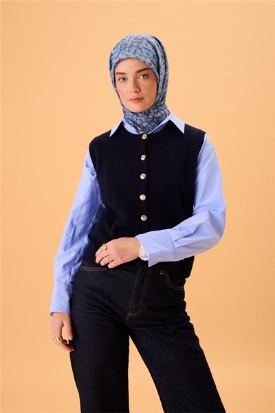 İnce Pamuk Soft Eşarp Pastel Mor Pudra Pembe Desenli Kaymaz Dokulu Tok Duruşlu 90x90