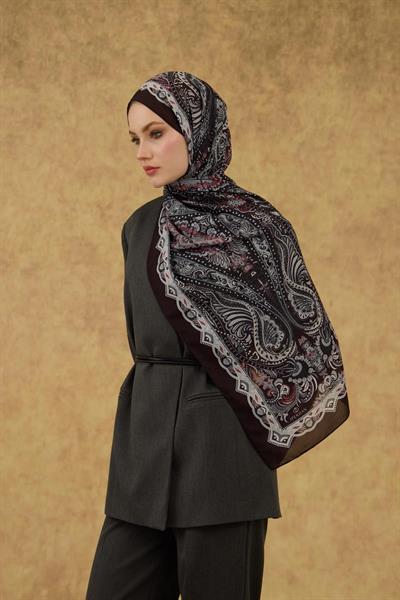 İpekhan Soft Şal Acı Kahve Gri 3052-02