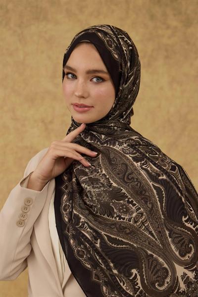 İpekhan Soft Şal Kahverengi 3052-06