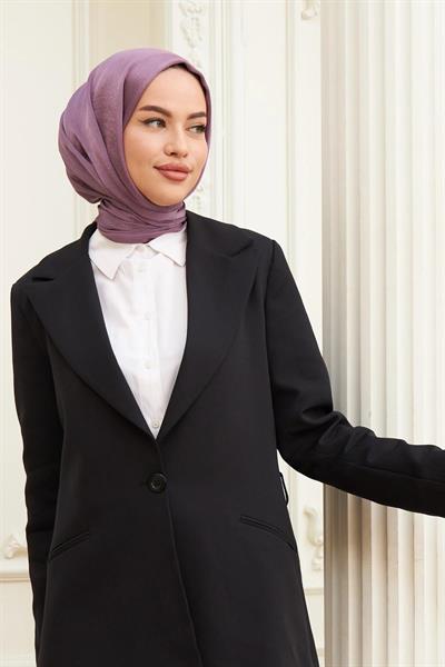 Janjan Çift Taraflı Şal Mürdüm