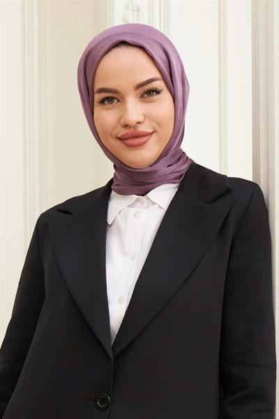 Janjan Çift Taraflı Şal Mürdüm