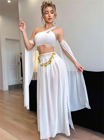 Kadın Fantazi Beyaz Özel Tasarım Harem Kostüm 2274