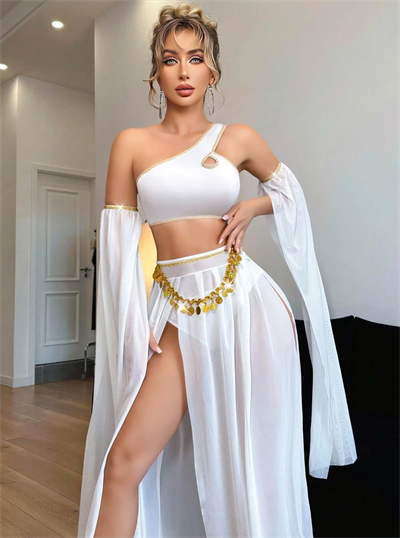 Kadın Fantazi Beyaz Özel Tasarım Harem Kostüm 2274