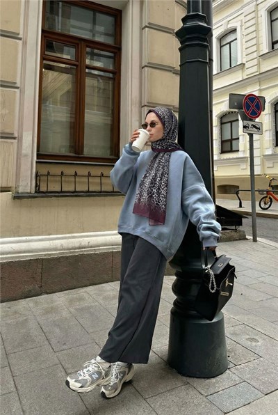 Leopar Desen Pamuklu Patlıcan Moru 90x200 Soft Şal
