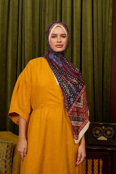 Marrakech Koleksiyon Soft Şal Acı Kahve Bordo 3047-14
