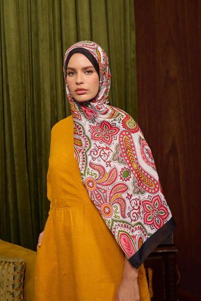 Marrakech Koleksiyon Soft Şal Kiremit Siyah 3048-09