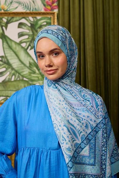 Marrakech Koleksiyon Soft Şal Mavi Buz Mavi 3047-12
