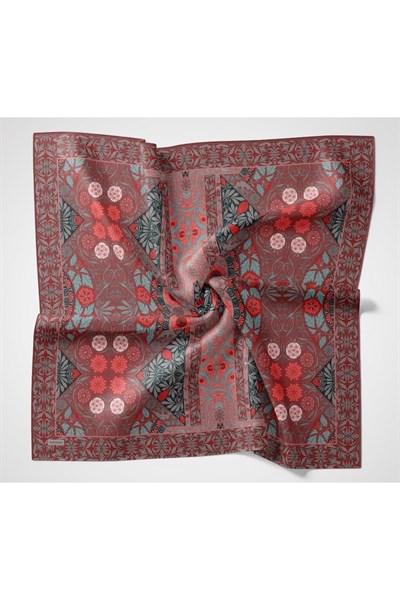 Monare Eşarp Lora Bordo 90x90