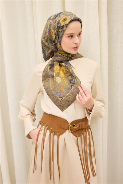 Monare Eşarp Lora Olive 90x90