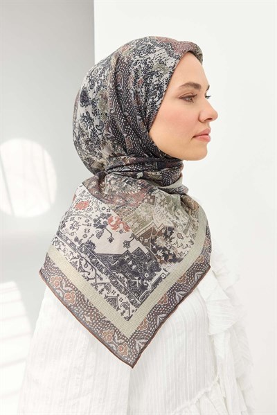 Monare Eşarp Modern Kiremit 90x90