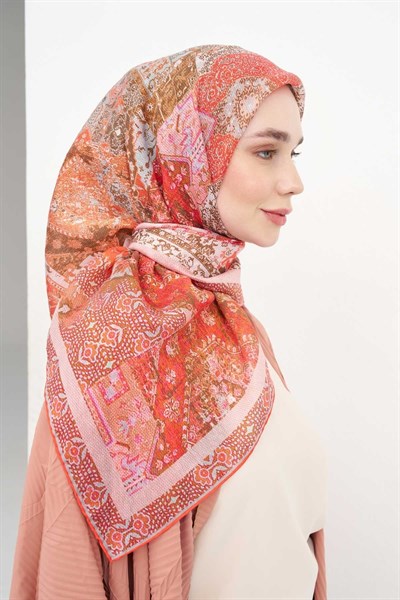 Monare Eşarp Modern Yavruağzı 90x90