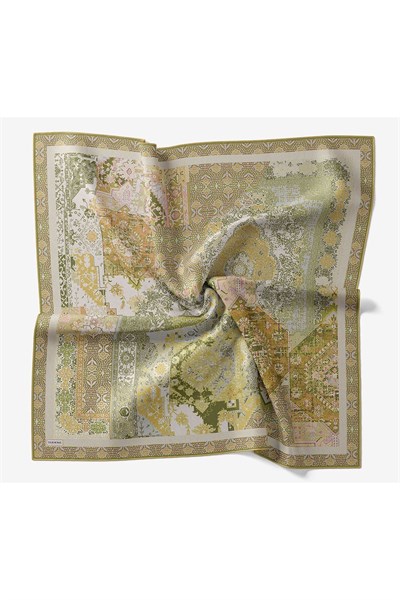 Monare Eşarp Modern Yeşil 90x90