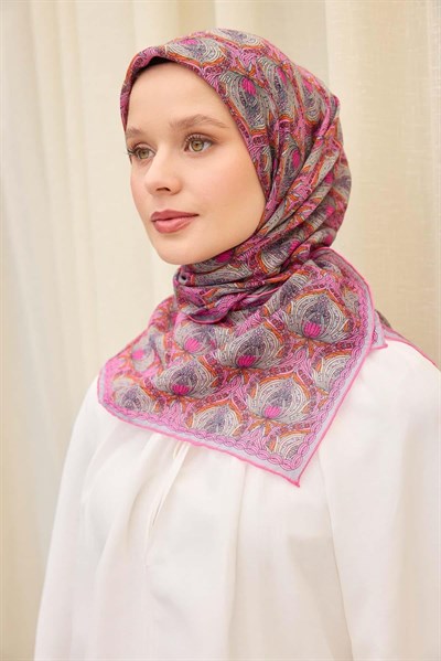 Monare Eşarp Tomurcuk Pembe 90x90
