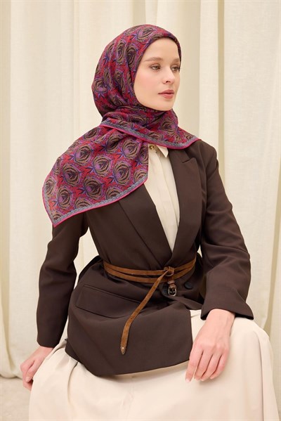 Monare Eşarp Tomurcuk Siyah 90x90