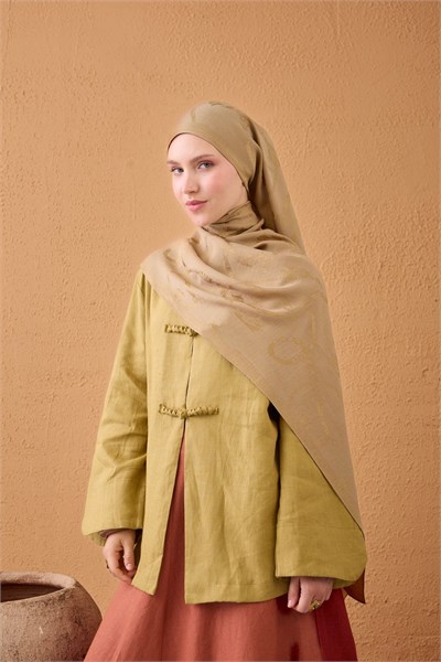 Naia Pamuk Şal Halat Camel