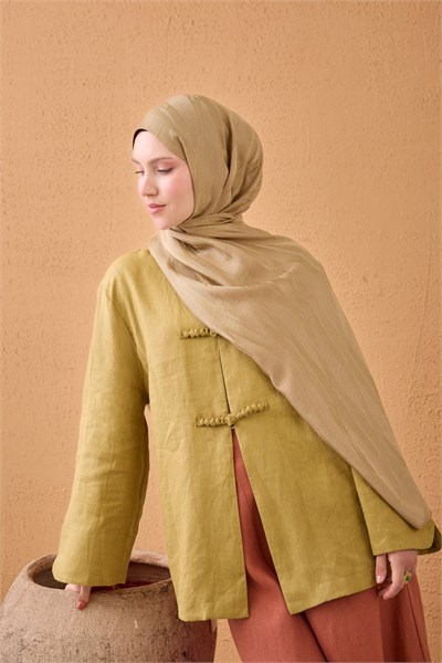 Naia Pamuk Şal Lyra Camel